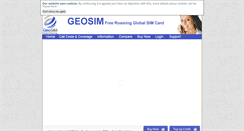 Desktop Screenshot of globalsimcard.co.uk